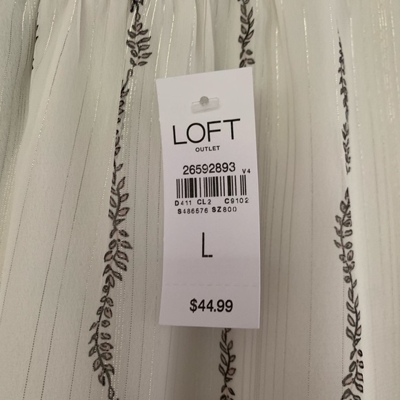 NWT Loft sleeveless blouse - Picture 4 of 5